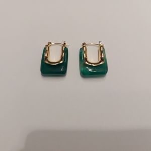 Geometric Design Hoop Earrings